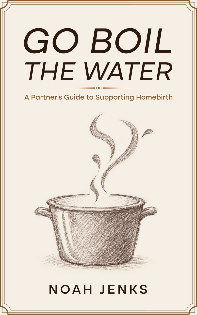 Cover of Go Boil the Water: A Partner's Guide to Supporting Homebirth by Noah Jenks